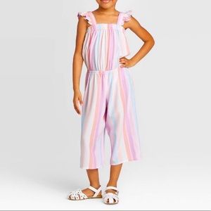 Oshkosh B'gosh Girls' Tank Top Striped Jumpsuit
